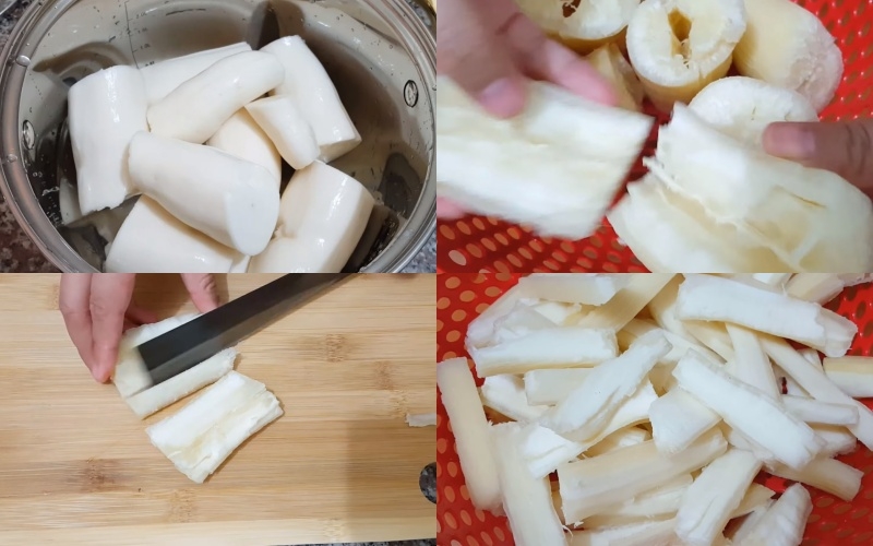 cách làm bánh khoai mì chiên 1