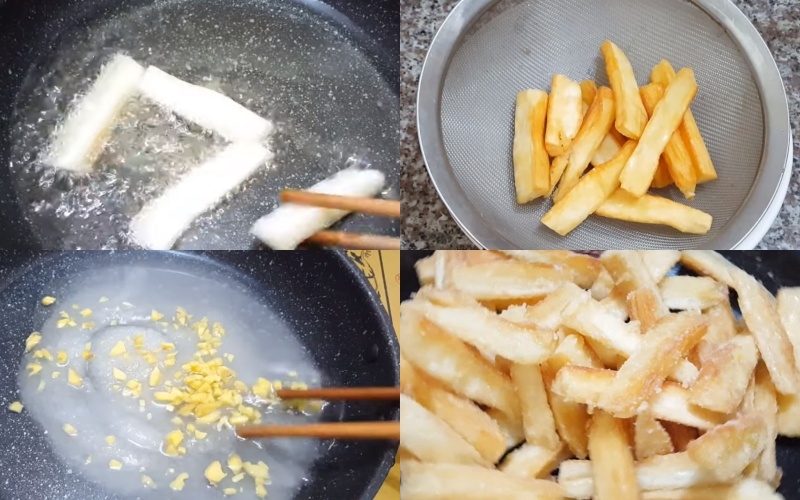 cách làm bánh khoai mì chiên 3