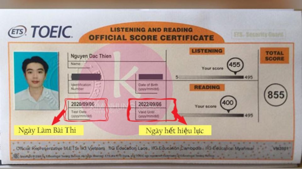Bằng tiếng Anh TOEIC có thể sử dụng trong bao nhiêu lâu?