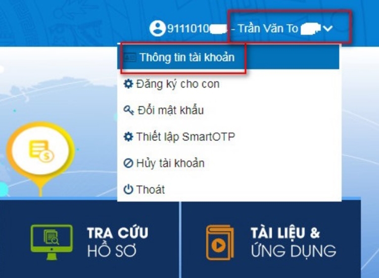 Tra cứu email đăng ký VssID (hình 5)