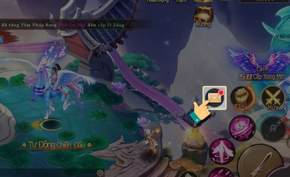 nhận thư trong game thiên hạ vô song