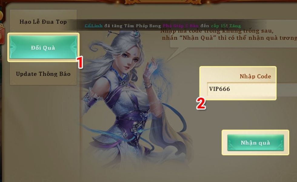 nhập code thiên hạ vô song