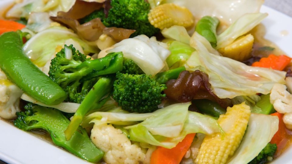 Rau xào thập cẩm (cách 1)