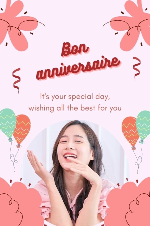 poster sinh nhật tiếng pháp