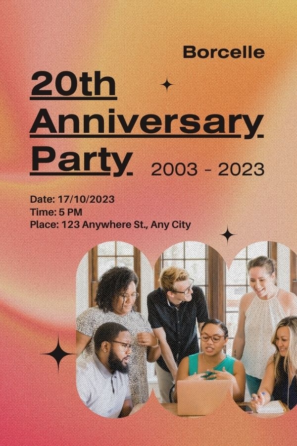 poster kỷ niệm thành lập công ty