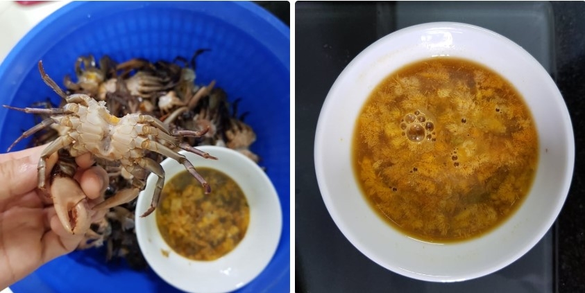 canh cua nấu chua - Ảnh 2