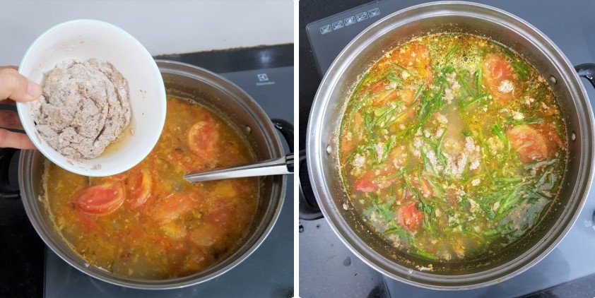 canh cua nấu chua - Ảnh 9