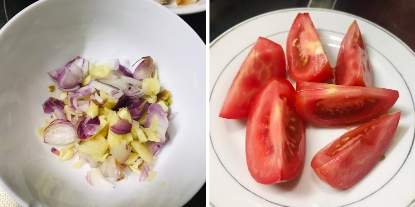 heo quay xào cải chua - Ảnh 3