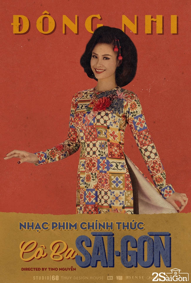Poster giới thiệu tạo hình của Đông Nhi trong phim Cô Ba Sài Gòn