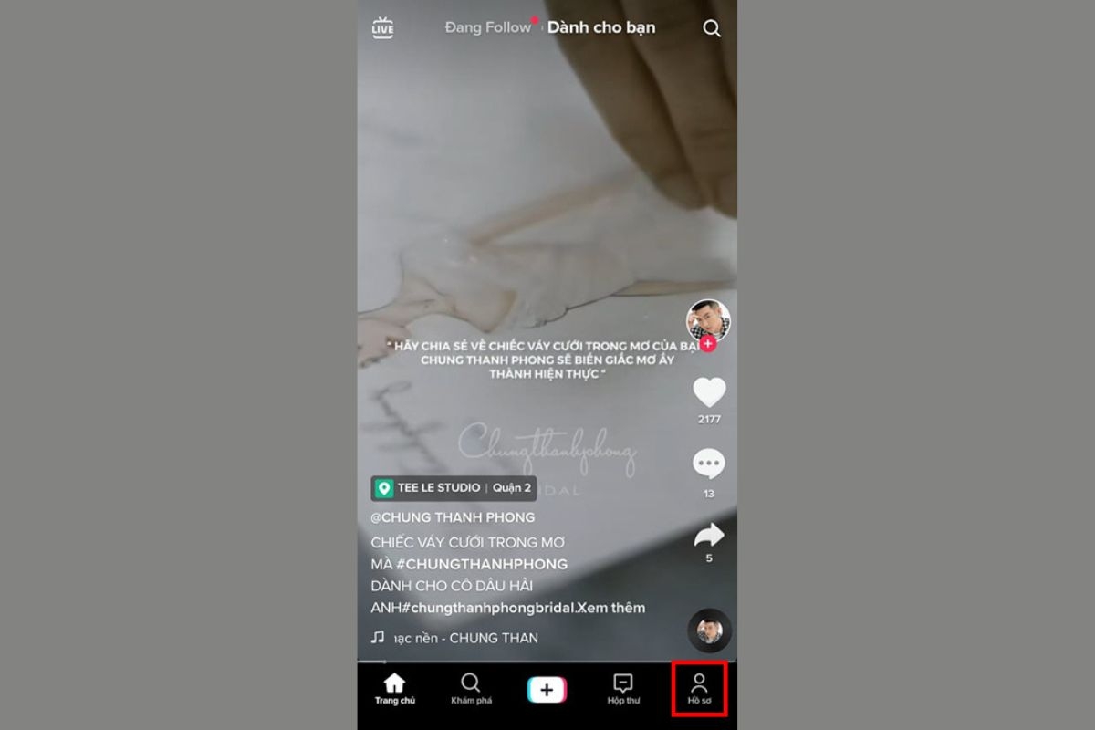 cách bật lưu video trên tiktok 2