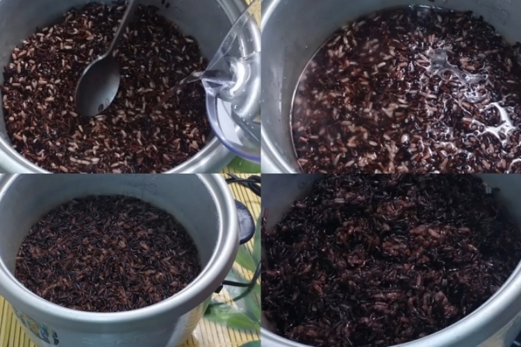 Chia sẻ cách nấu xôi nếp cẩm dẻo thơm bằng nồi cơm điện tại nhà, ai cũng mê