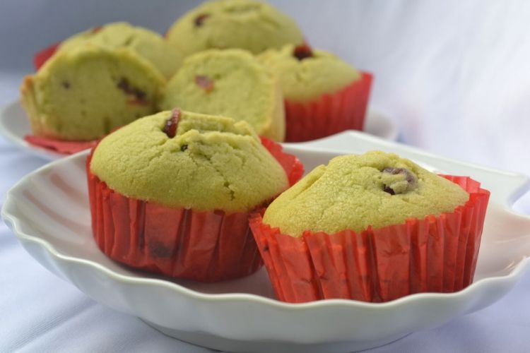 Bánh cupcake màu xanh đẹp mắt
