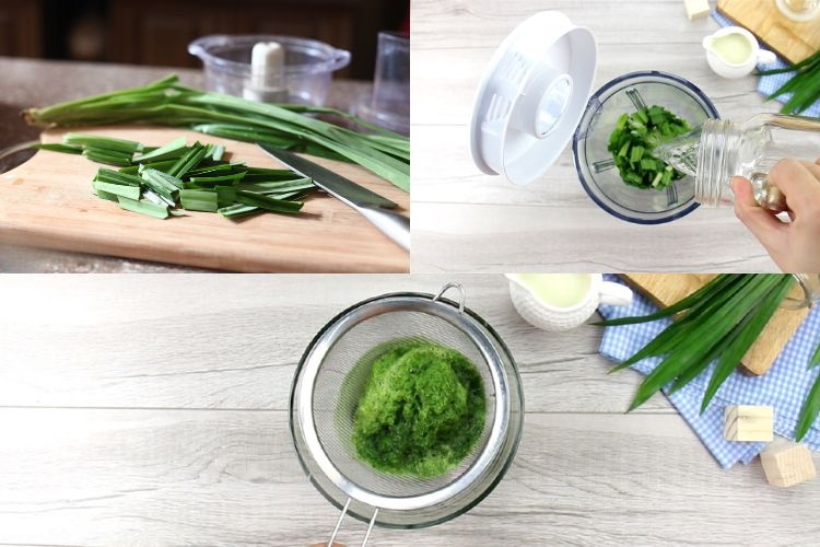 Xay nước cốt lá dứa