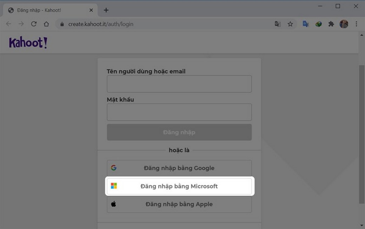 đăng nhập Kahoot - hình 6