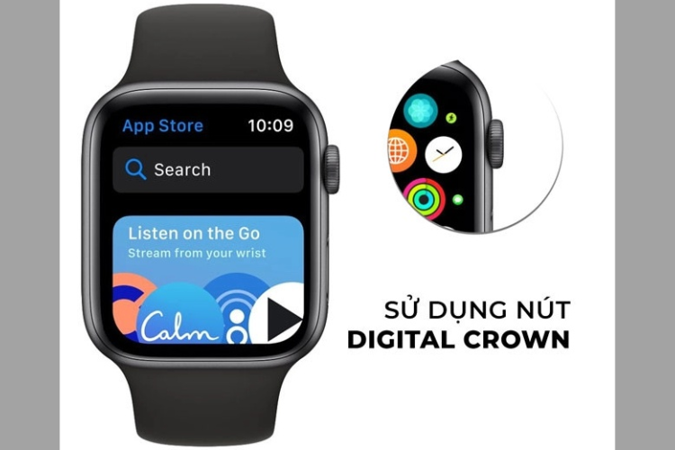 Sử dụng nút Digital Crown trên Apple Watch