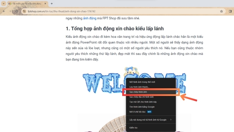 Cách chèn ảnh động vừa tải vào PowerPoint 4