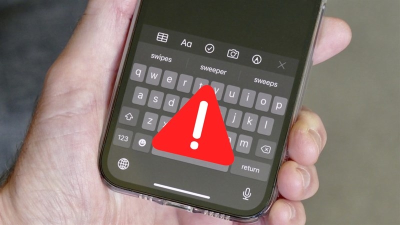 bàn phím iPhone bị lag 1