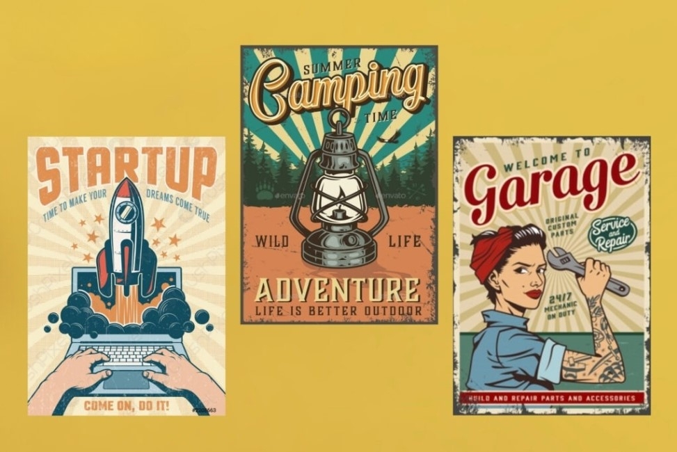 Retro poster là gì?