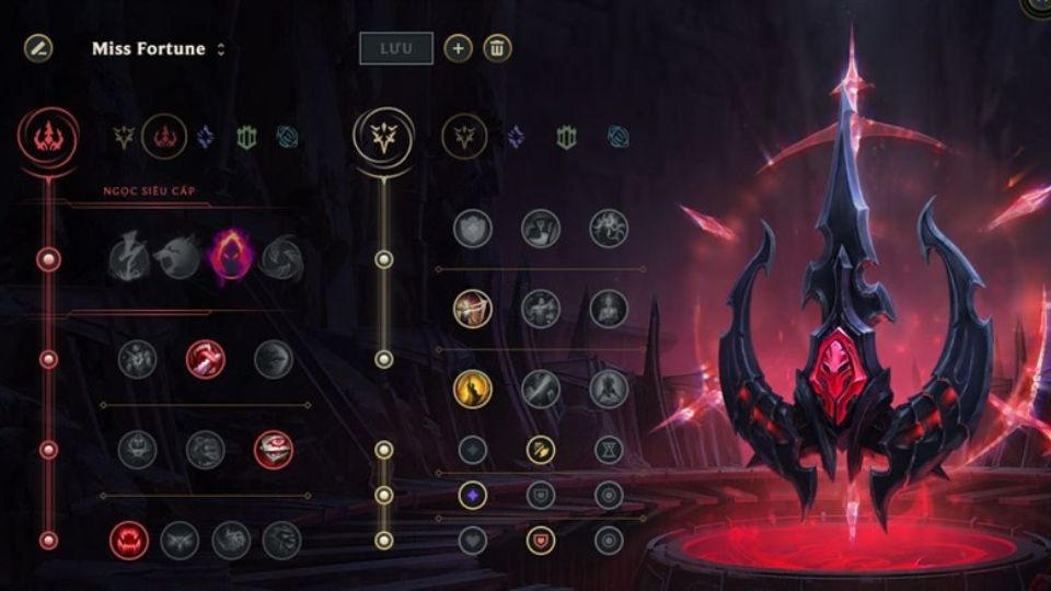 Bảng ngọc Miss Fortune sát lực mùa 14