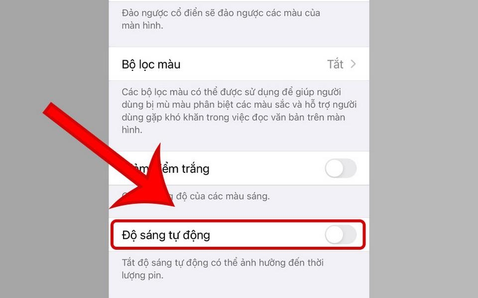 Hãy tắt hoặc điều chỉnh theo ý muốn