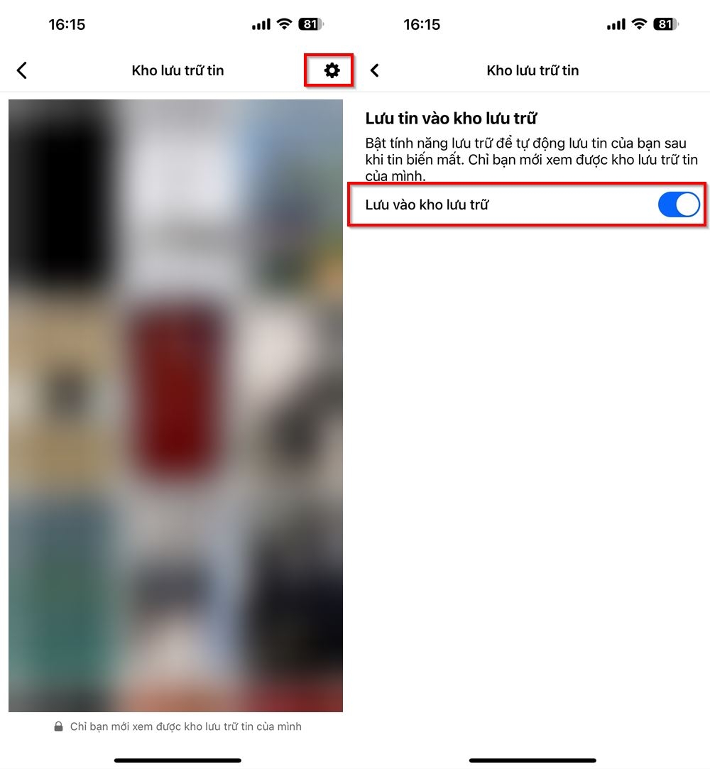Cách bật tự động lưu tin vào kho lưu trữ tin trên Facebook&nbsp;3