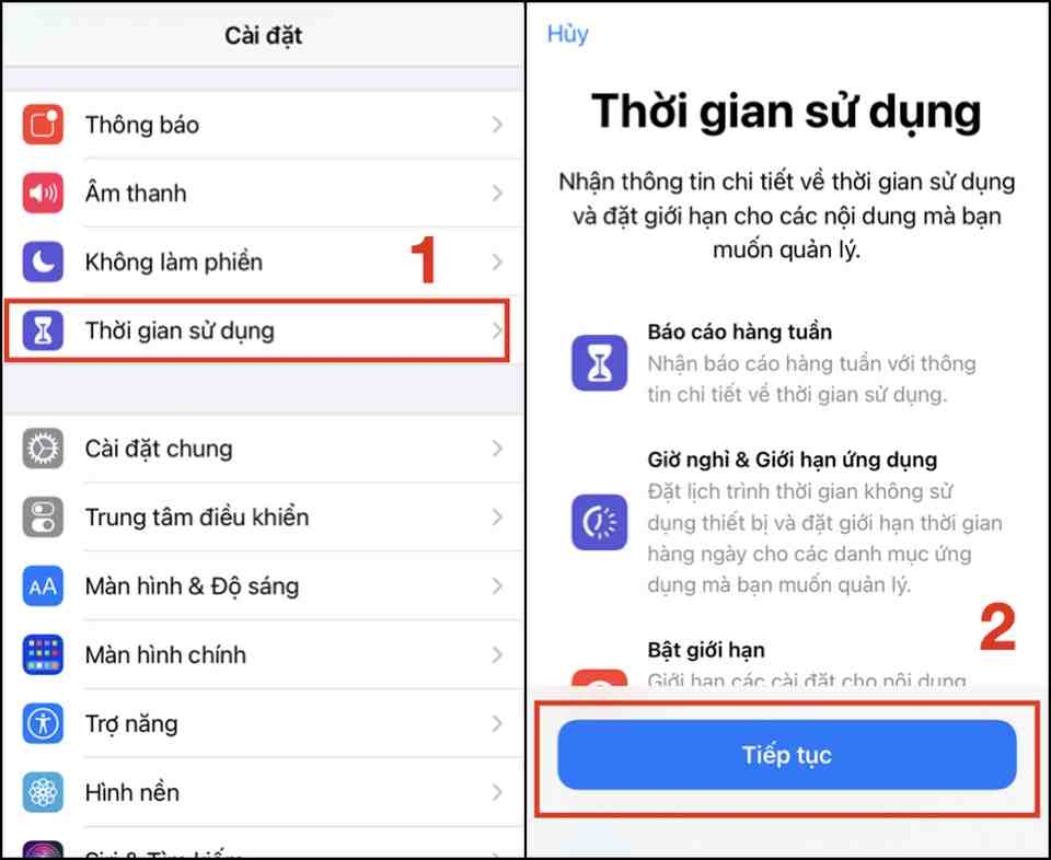 Theo dõi các bước thực hiện đơn giản