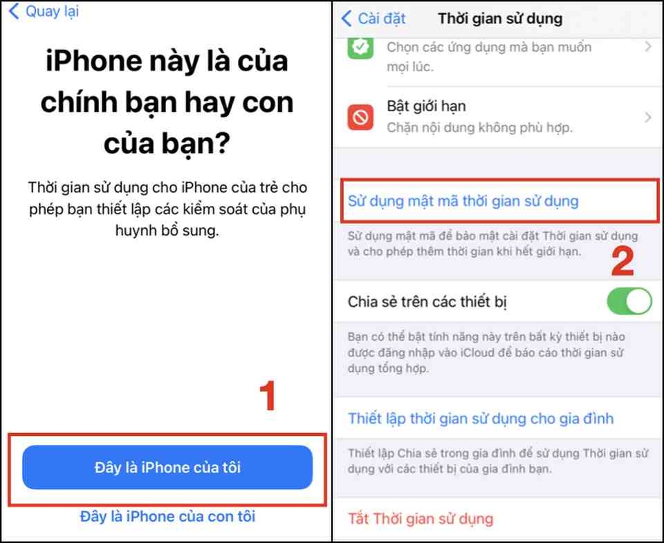 Truy cập vào tiện ích hỗ trợ