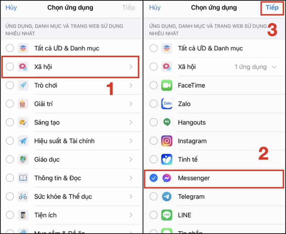 Xem xét các ứng dụng cần thiết