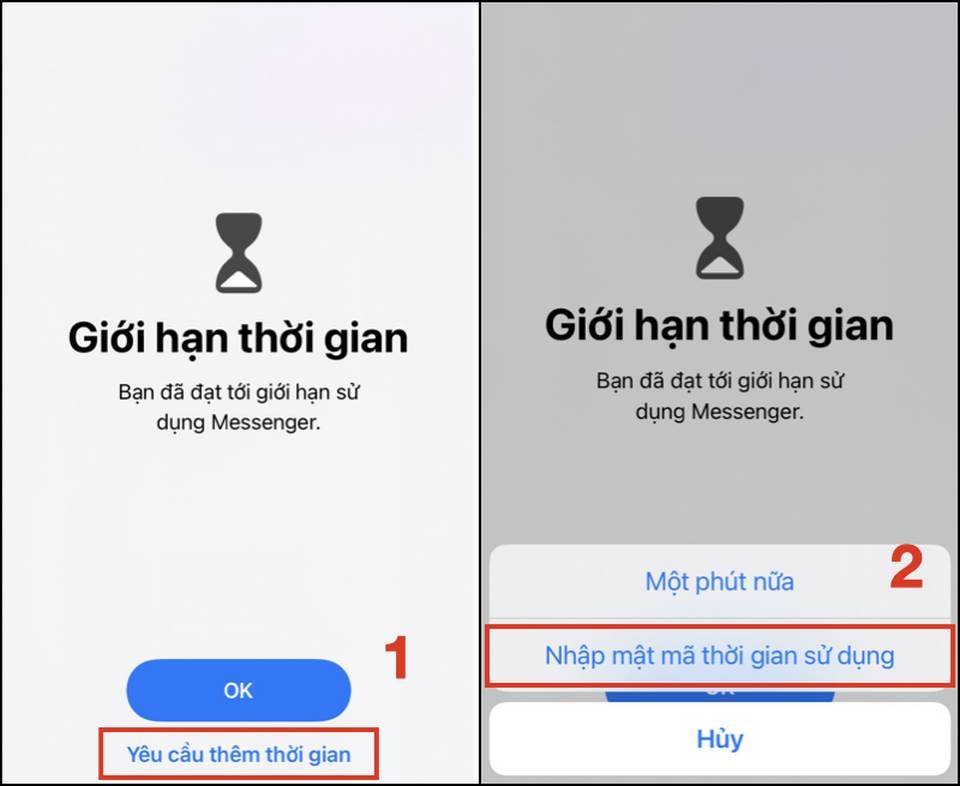 Lưu ý về cách giới hạn thời gian