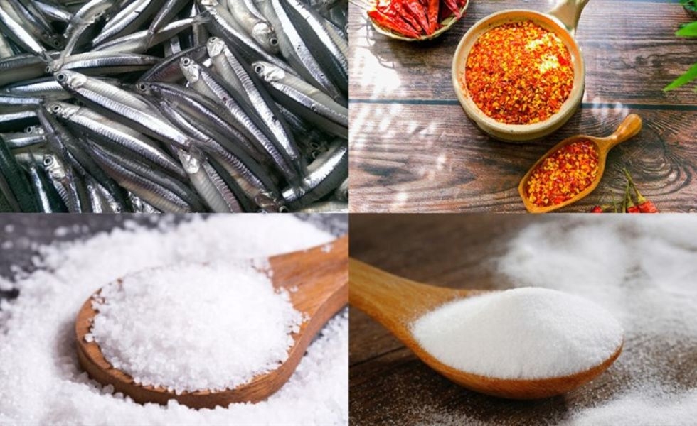 Nguyên liệu làm mắm cá cơm