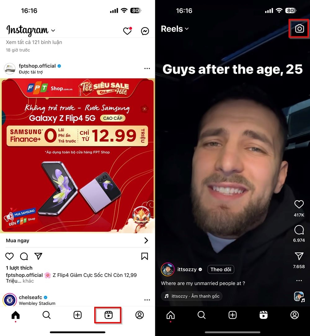 Cách ghim văn bản trong video Reels Instagram 1