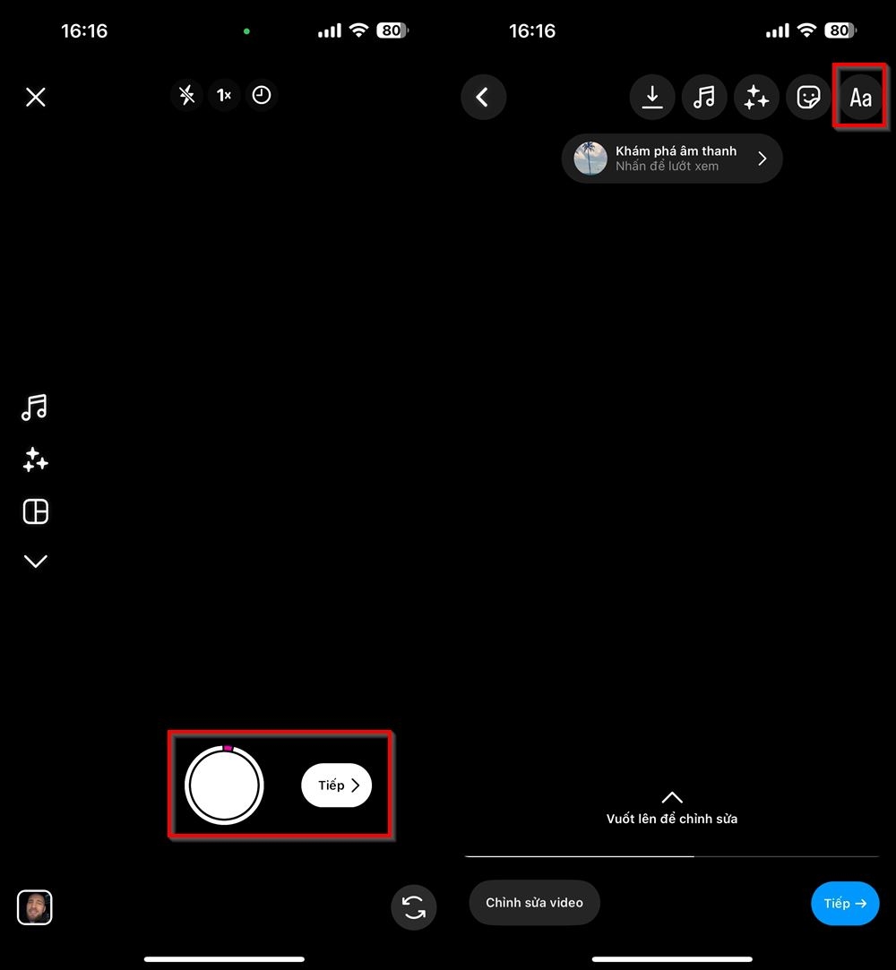Cách ghim văn bản trong video Reels Instagram 2