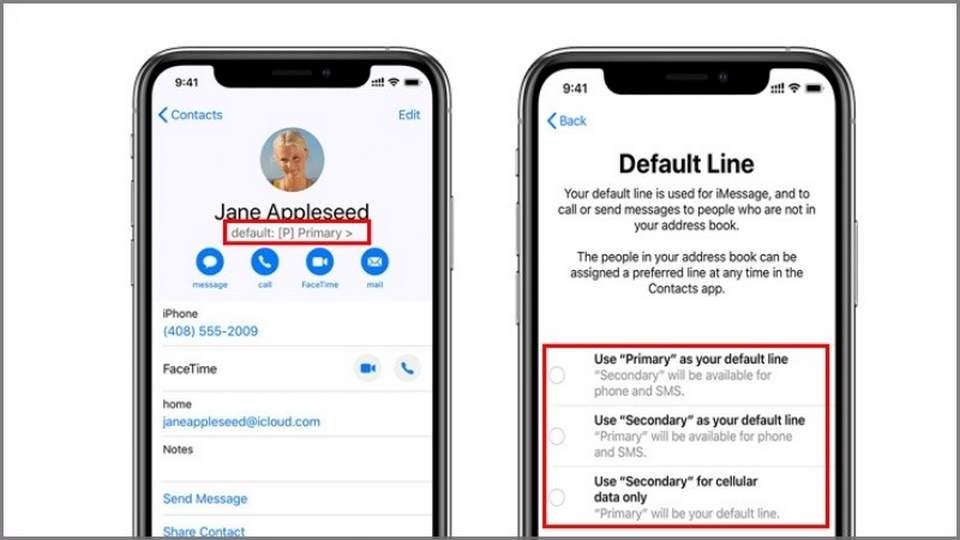 Nhận diện các tùy chọn trên điện thoại