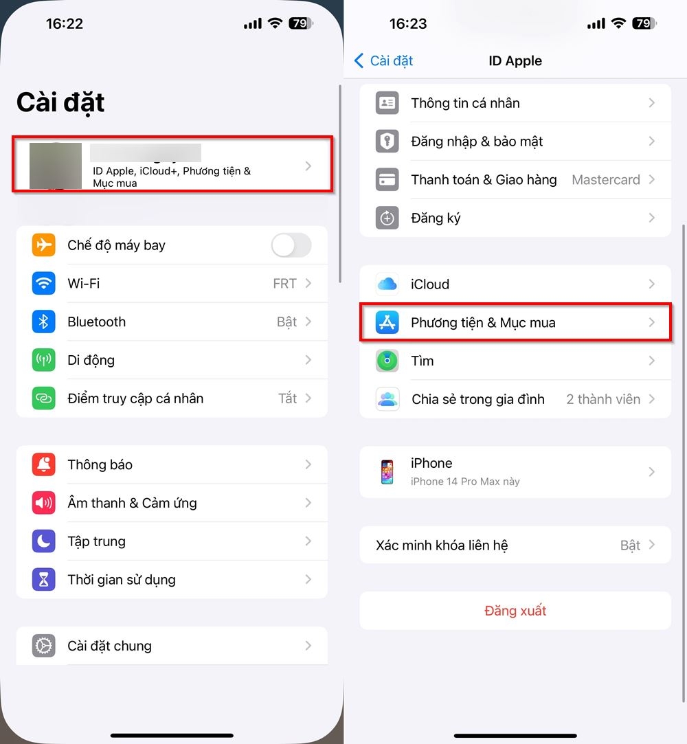 Cách xem lịch sử mua hàng trên iPhone 1