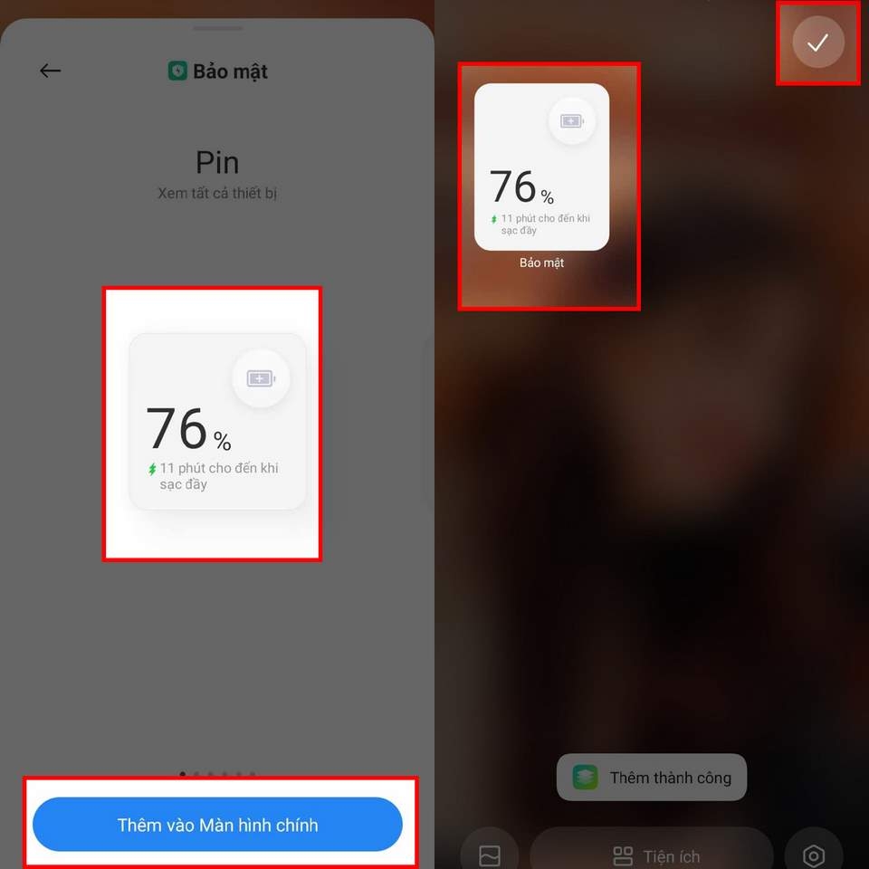 Theo dõi tiện ích cần hỗ trợ