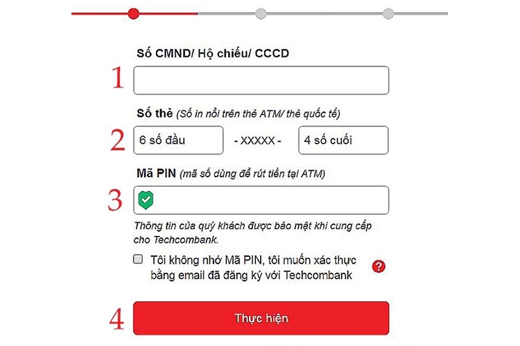 đăng ký Internet Banking Techcombank (hình 8)