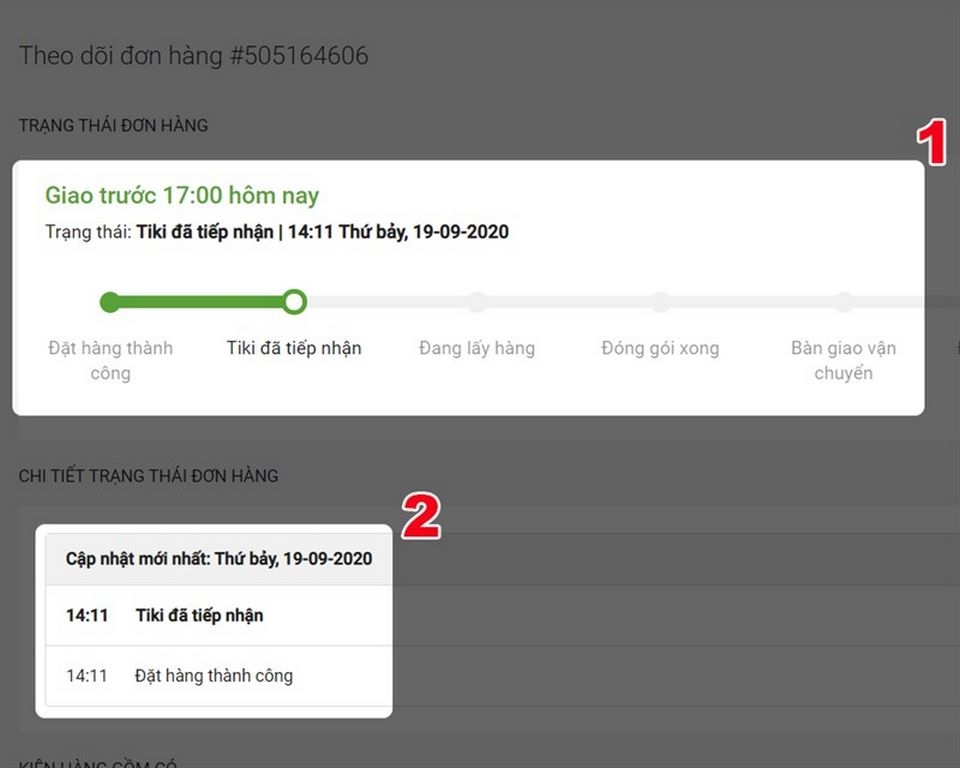 Kiểm tra thông tin trên đơn hàng