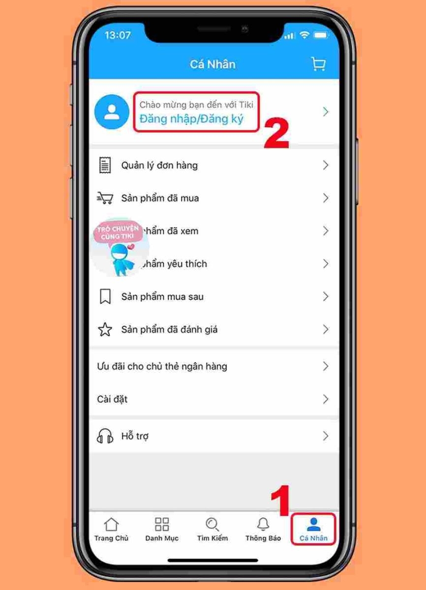 Đăng nhập tài khoản cá nhân