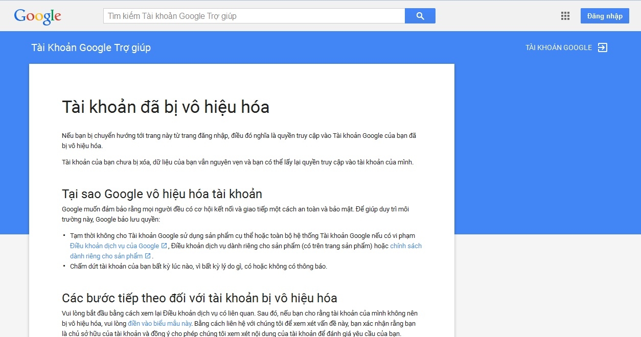 Tài khoản Google bị vô hiệu hóa làm cách nào để khắc phục? Gợi ý cách lấy lại tài khoản Google đơn giản 1