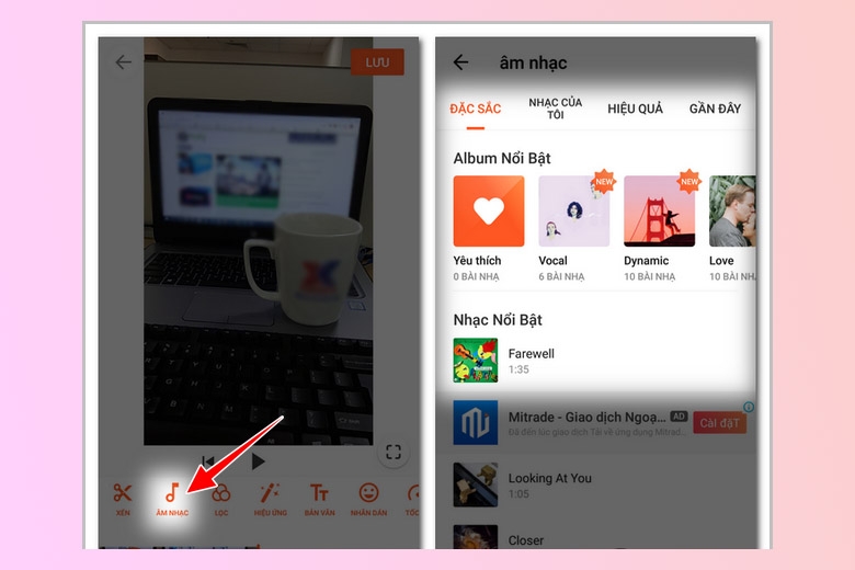 Chọn bài hát yêu thích
