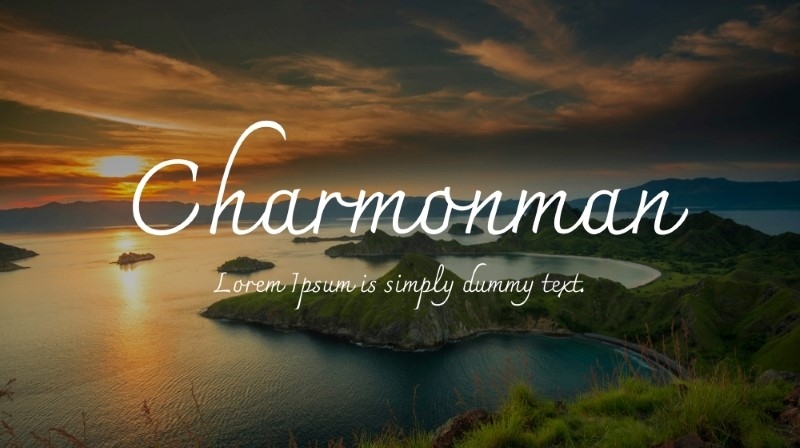 Font chữ đẹp trong Word: Charmonman