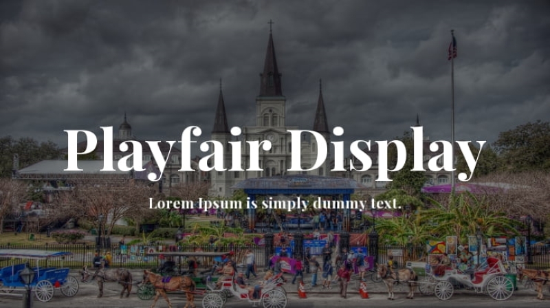 Font chữ đẹp trong Word: Playfair Display