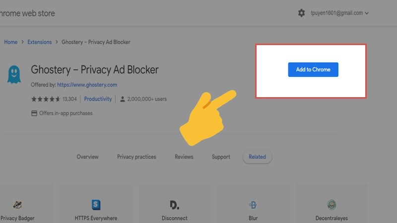 Nhấn Add to Chrome