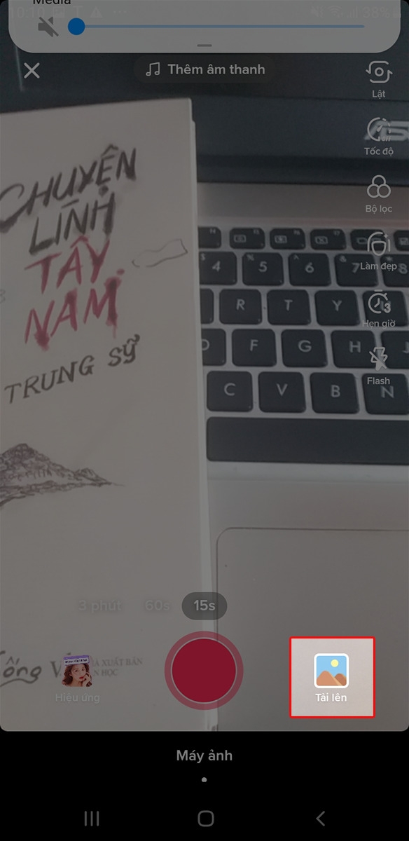 Nhấn Tải lên