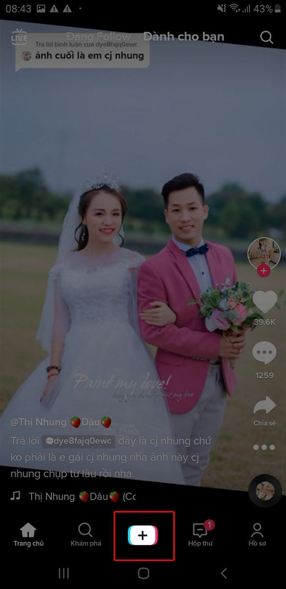 Nhấn dấu +