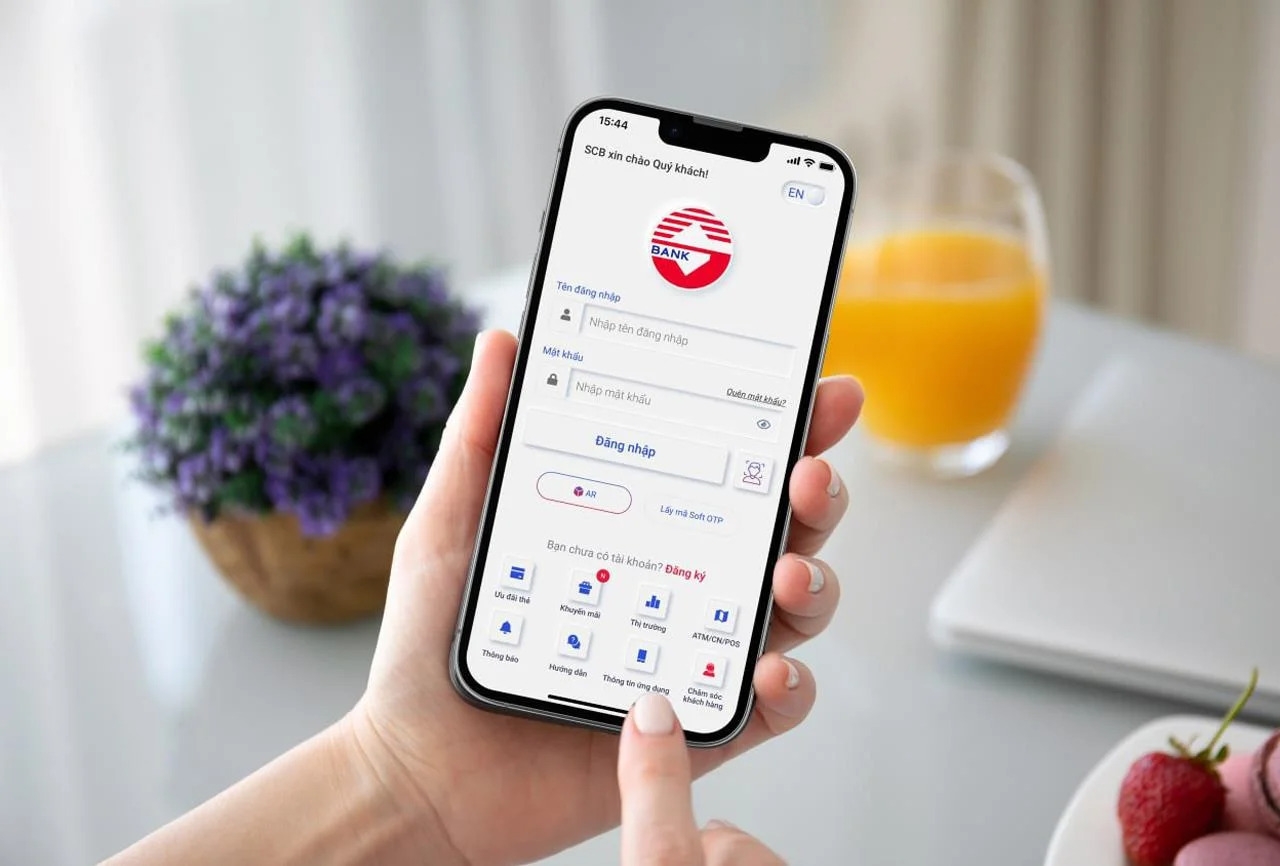 Tra cứu sổ tiết kiệm SCB bằng ứng dụng ngân hàng