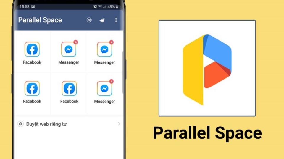Phần mềm Parallel Space