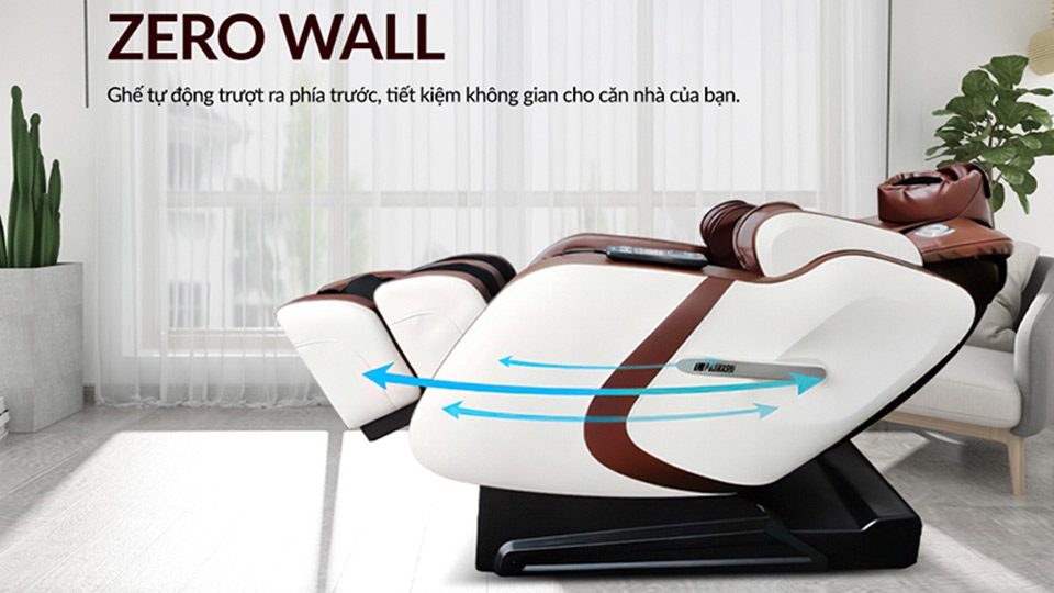 Cảm ứng lùi tường nhận biết vật cản phía sau ghế massage