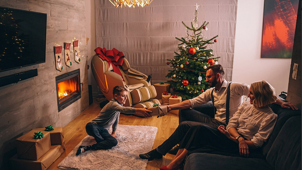 Ghế massage có cảm ứng tường phù hợp cho gia đình có trẻ nhỏ