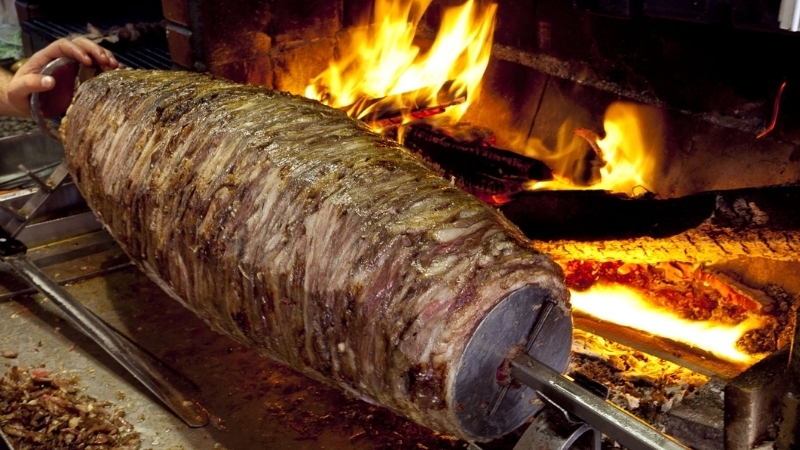 Cách làm thịt nướng Doner Kebab bán bánh mì Thổ Nhĩ Kỳ 3